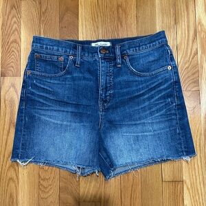 Madewell Blue Denim Cutoff Shorts